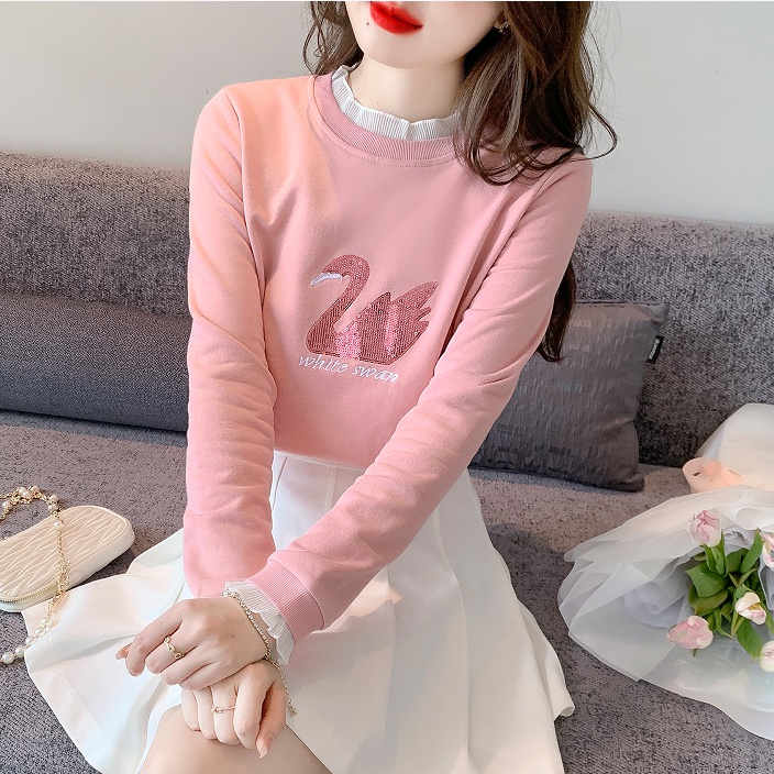 Loose pullover tops autumn and winter hoodie for women