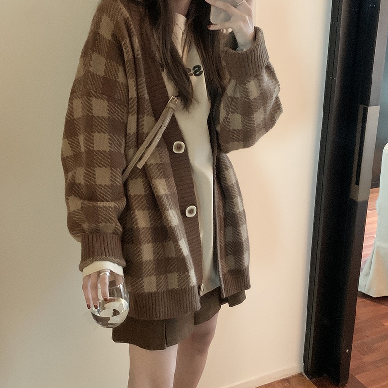 College style Korean style tops mixed colors loose coat