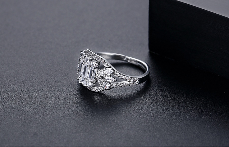 Korean style adjustable ring opening jewelry for women