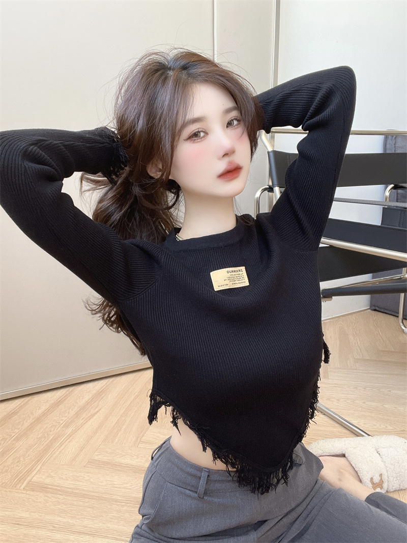 Autumn pullover pure tops Casual tender sweater for women