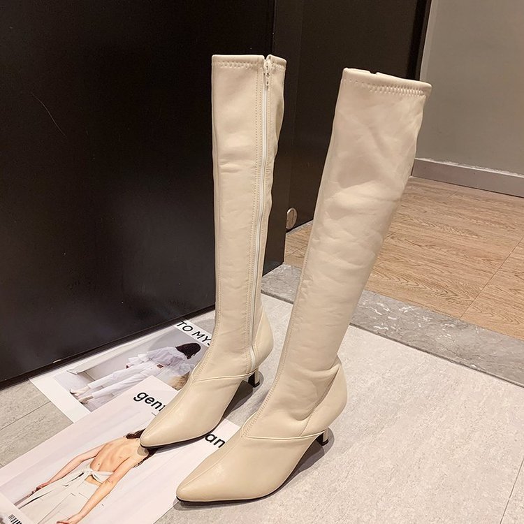 Korean style pointed boots fine-root women's boots for women