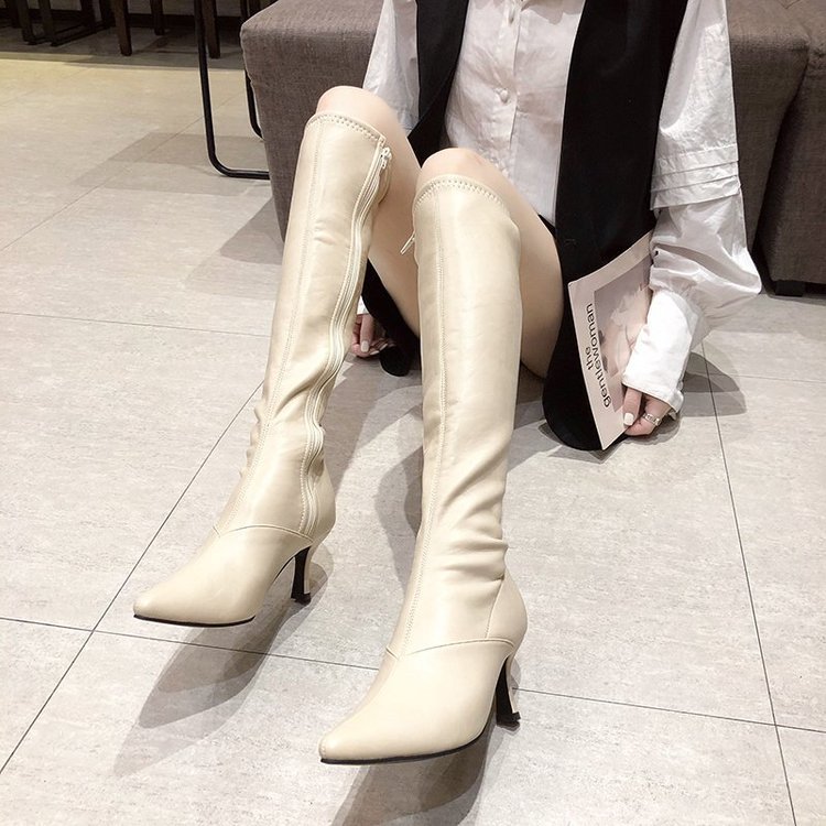 Korean style pointed boots fine-root women's boots for women