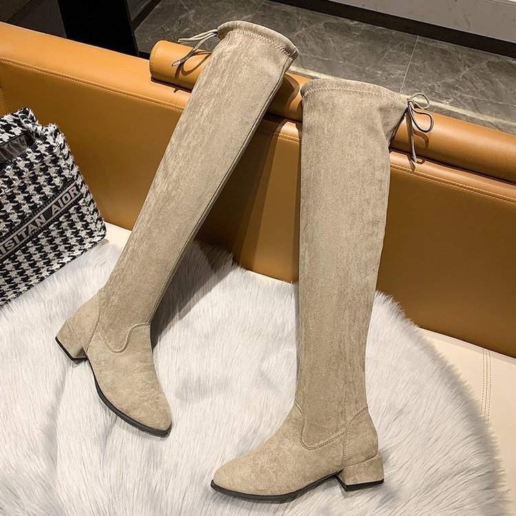 Winter frenum thigh boots Korean style women's boots