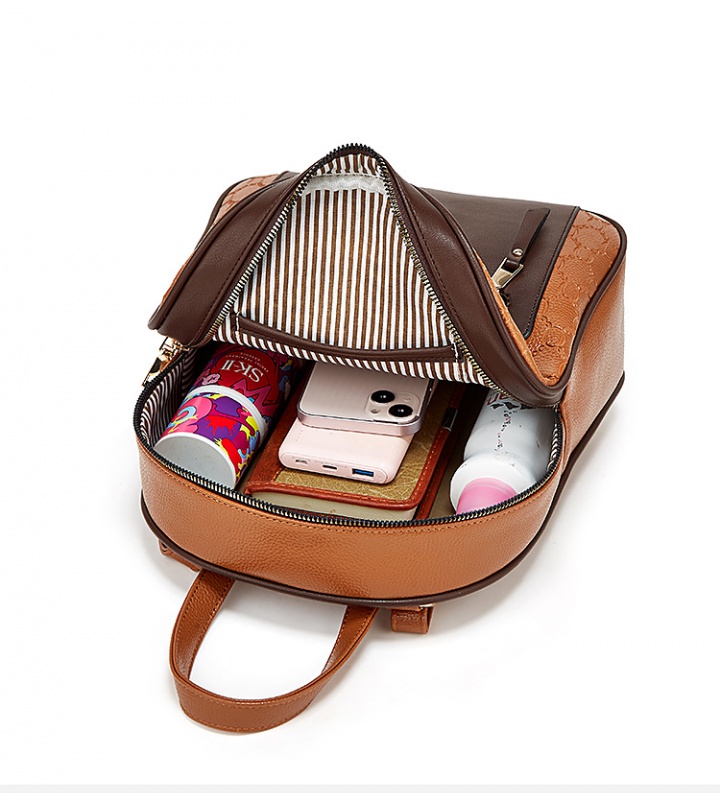 Diagonal composite bag fashion backpack 3pcs set for women