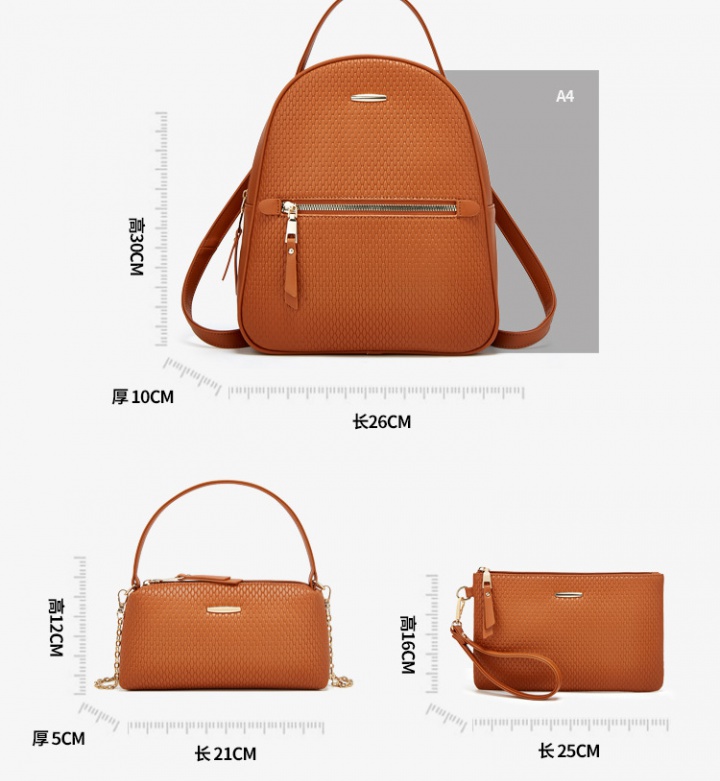 Fashion backpack high capacity backpack 3pcs set