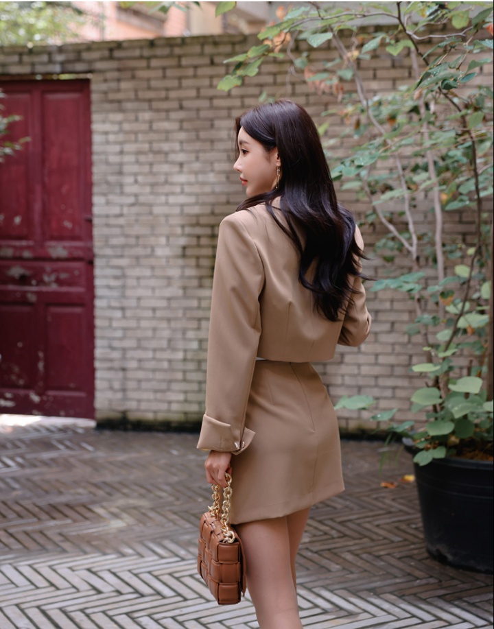 Autumn temperament business suit slim coat a set for women