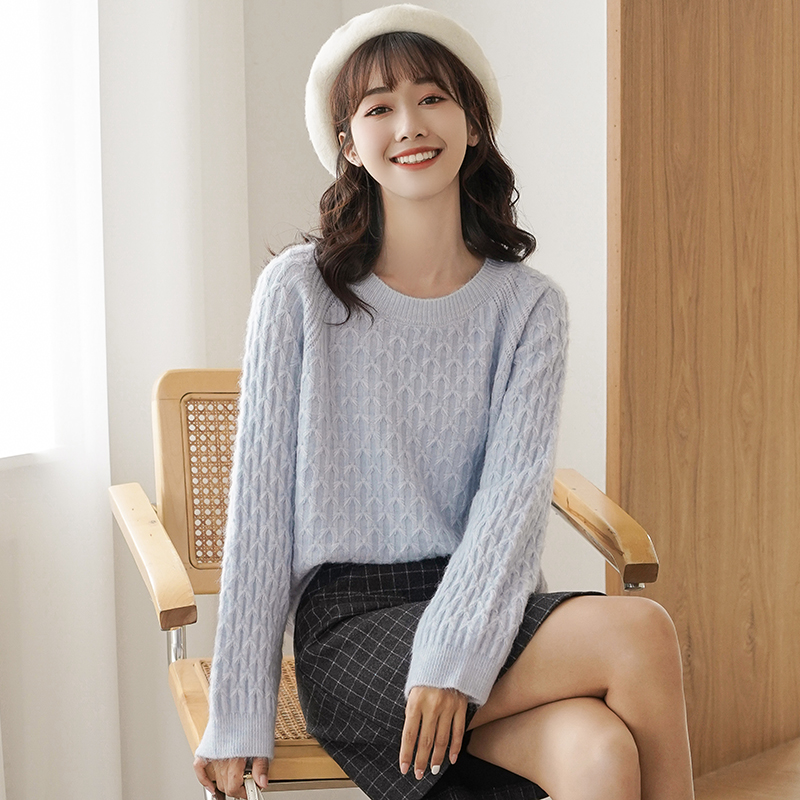 Korean style Japanese style tops V-neck sweater for women