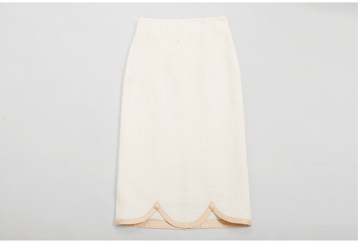 Fashion coarse flower tops slim skirt 2pcs set
