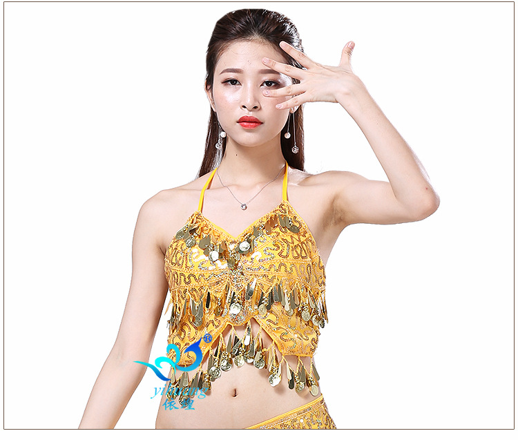 Stage tassels performance clothing sling sequins tops
