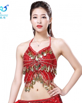 Stage tassels performance clothing sling sequins tops