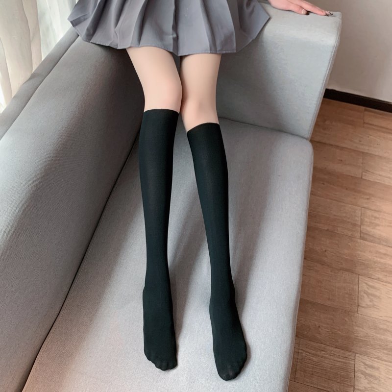 Autumn charming legs Pseudo-two splice tights for women