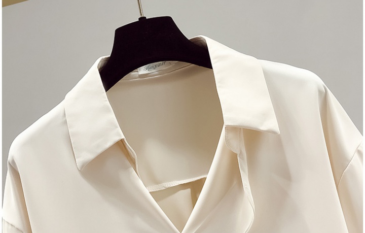 Retro autumn tops profession long sleeve shirt for women