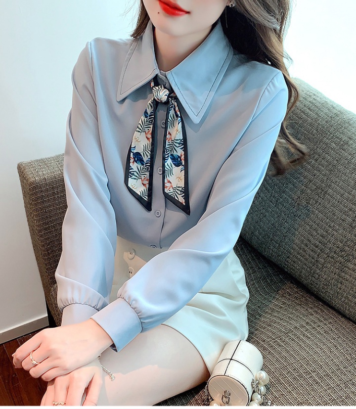 France style autumn shirt long sleeve unique tops for women