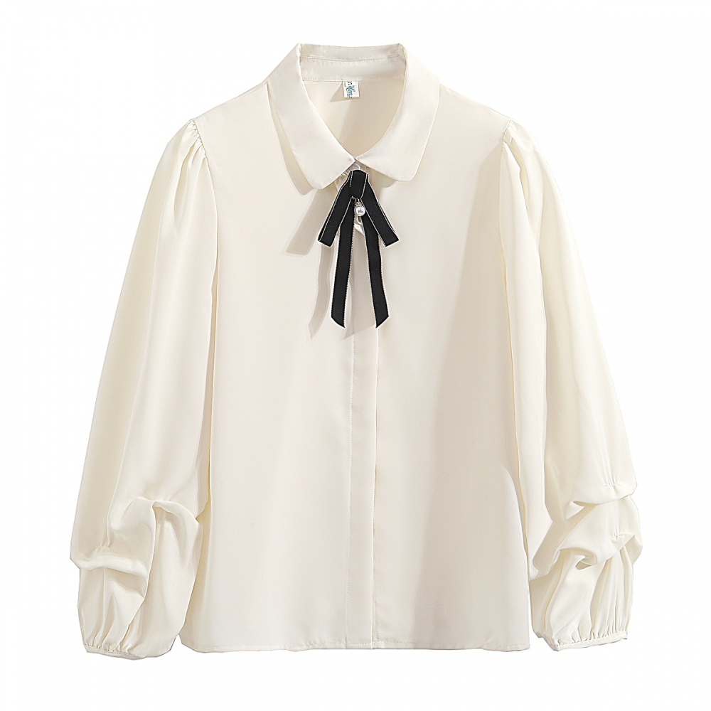 France style antibacterial tops doll collar shirt