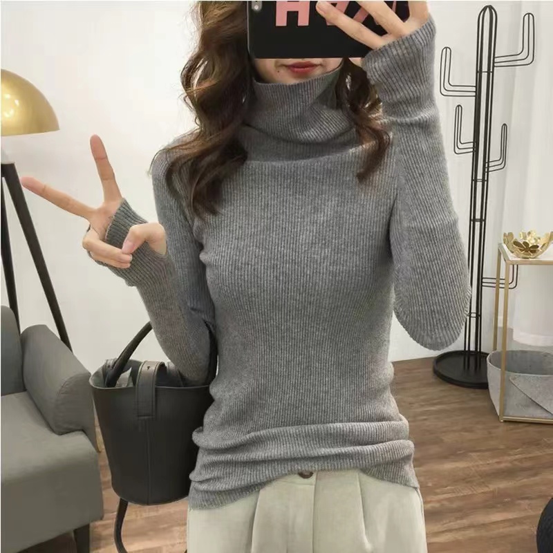 Slim sweater pullover bottoming shirt for women