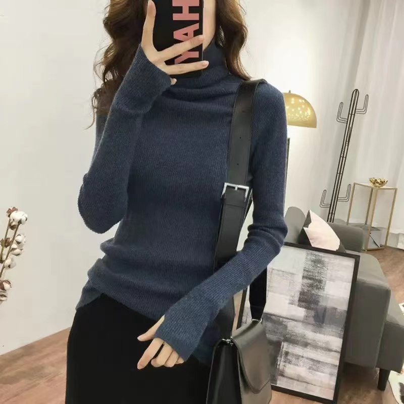 Slim sweater pullover bottoming shirt for women