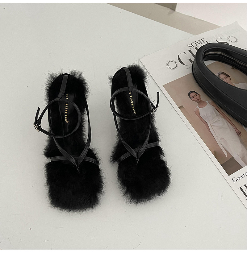 Thick European style fashion elmo lady sandals for women