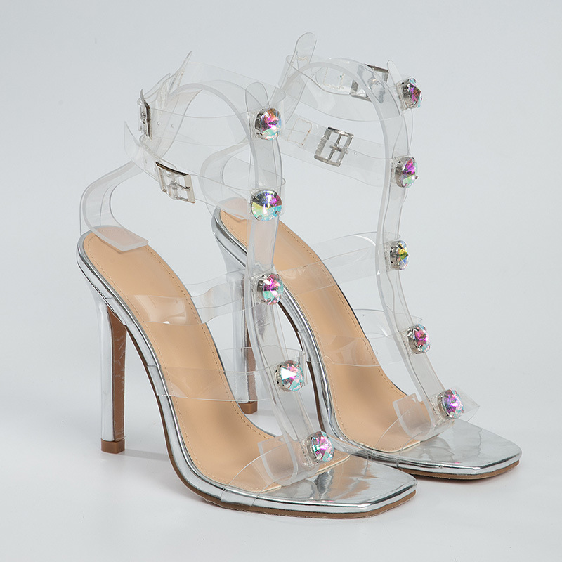High-heeled sandals rhinestone high-heeled shoes for women