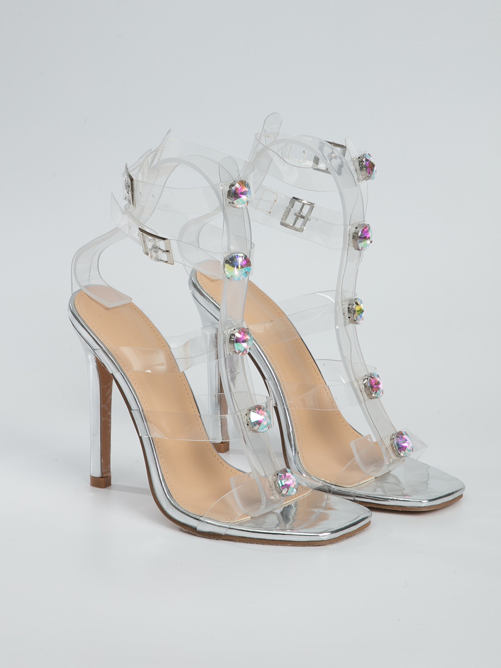 High-heeled sandals rhinestone high-heeled shoes for women