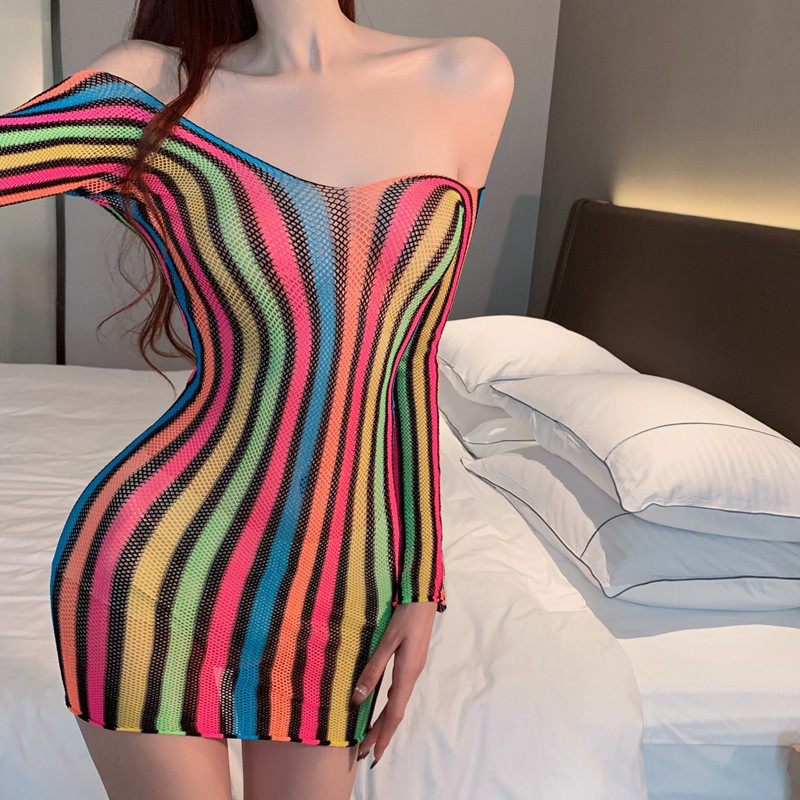 Long sleeve spicegirl sexy sexy short dress