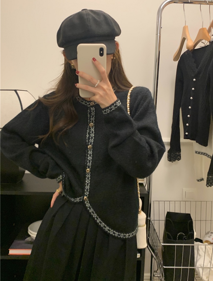 France style Korean style cardigan retro coat
