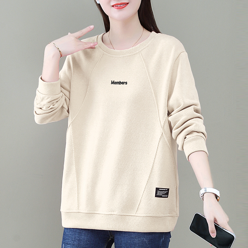 Long sleeve spring and autumn tops loose hat for women