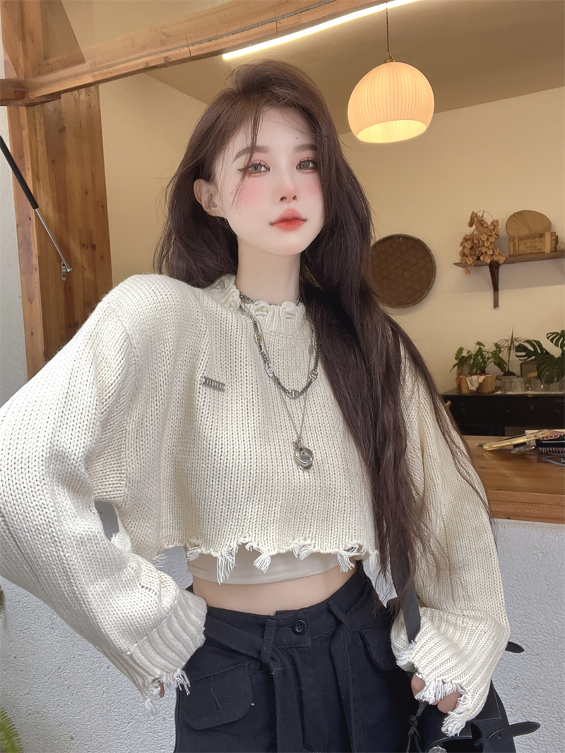 Autumn wears outside sweater knitted tops for women