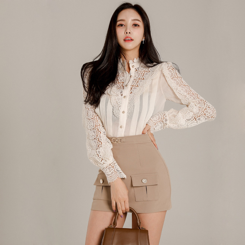 Fashion Korean style tops 2pcs set for women
