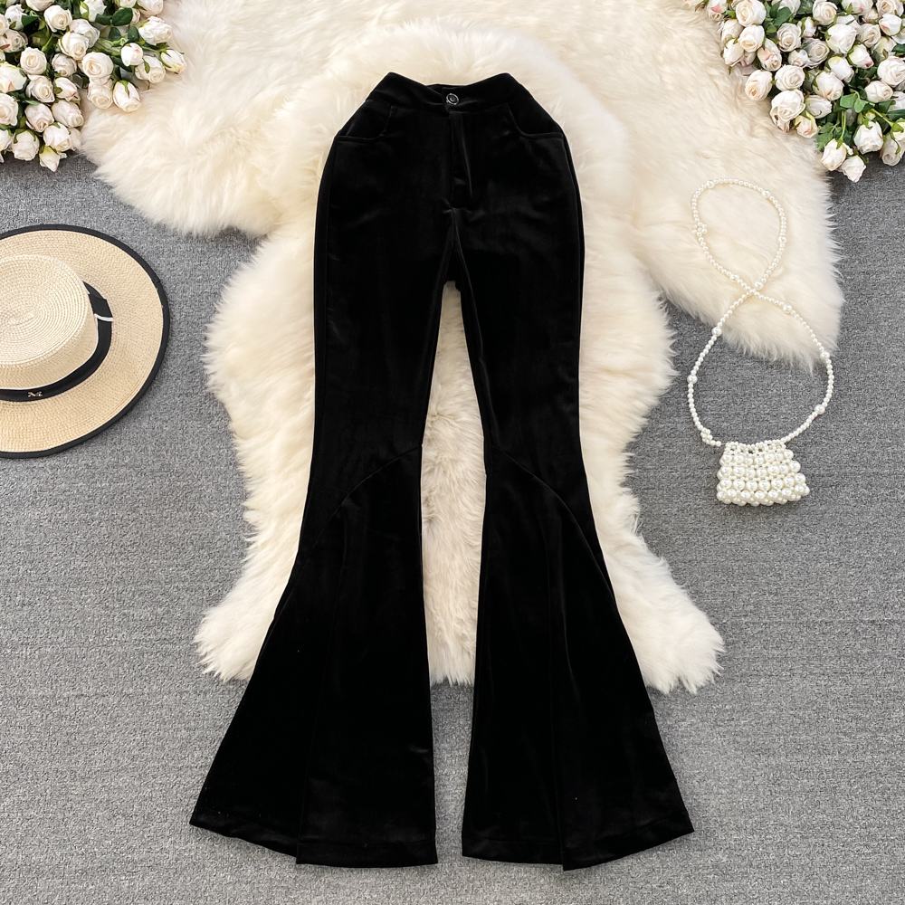 Autumn and winter Casual long pants slim flare pants