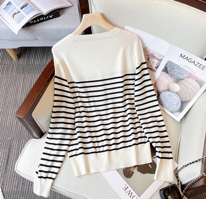 Autumn fat sweater round neck tops for women