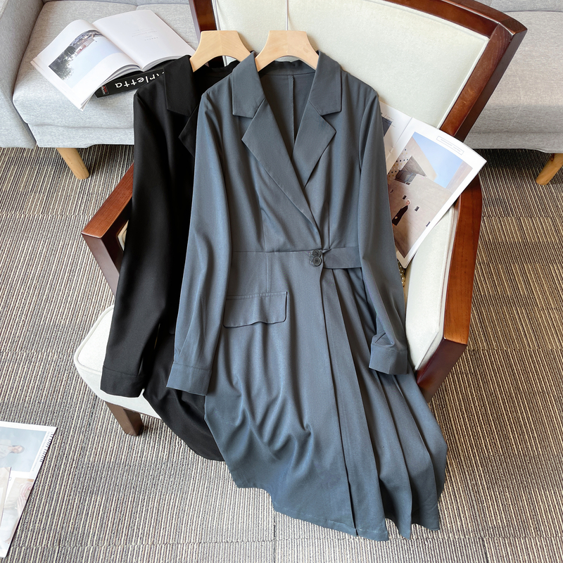 Fat large yard dress slim autumn business suit for women