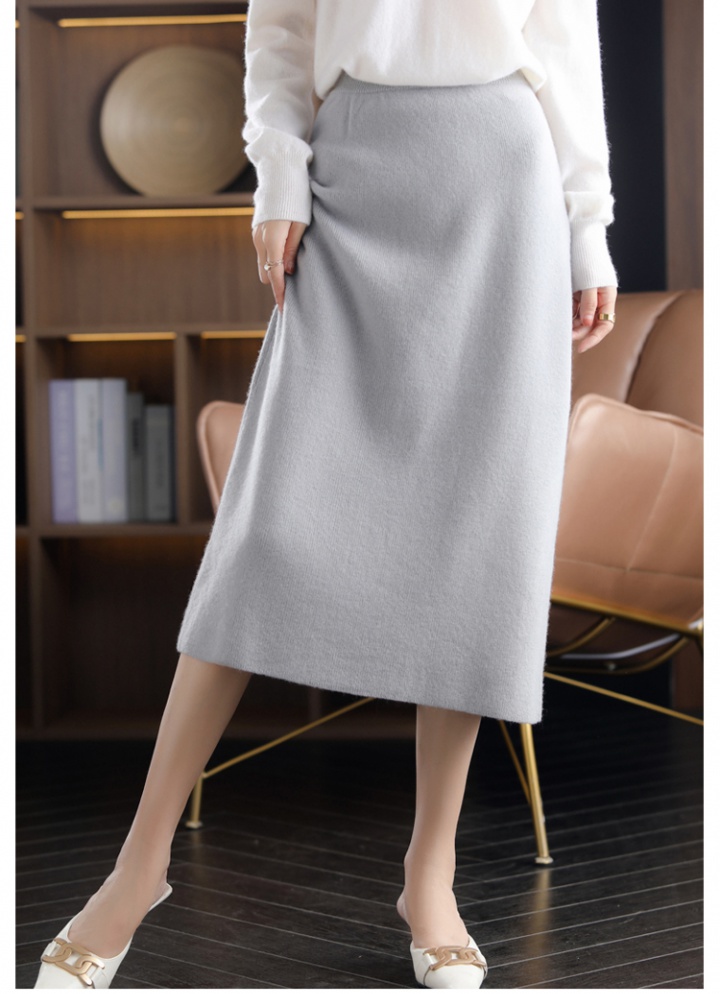 Package hip all-match one step skirt knitted sweater