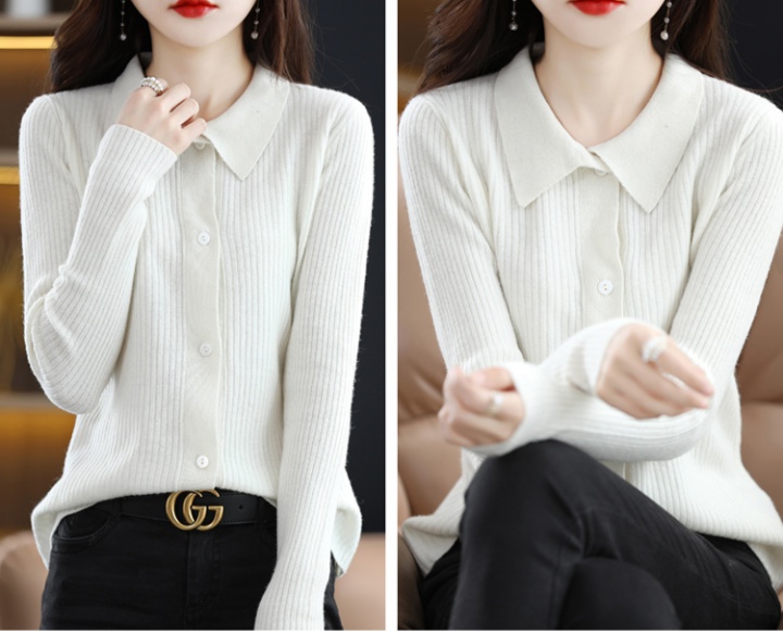Cashmere pure cardigan wool loose shirts for women