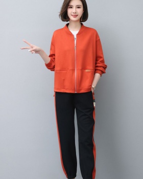 Spring and autumn hoodie sportswear 2pcs set for women