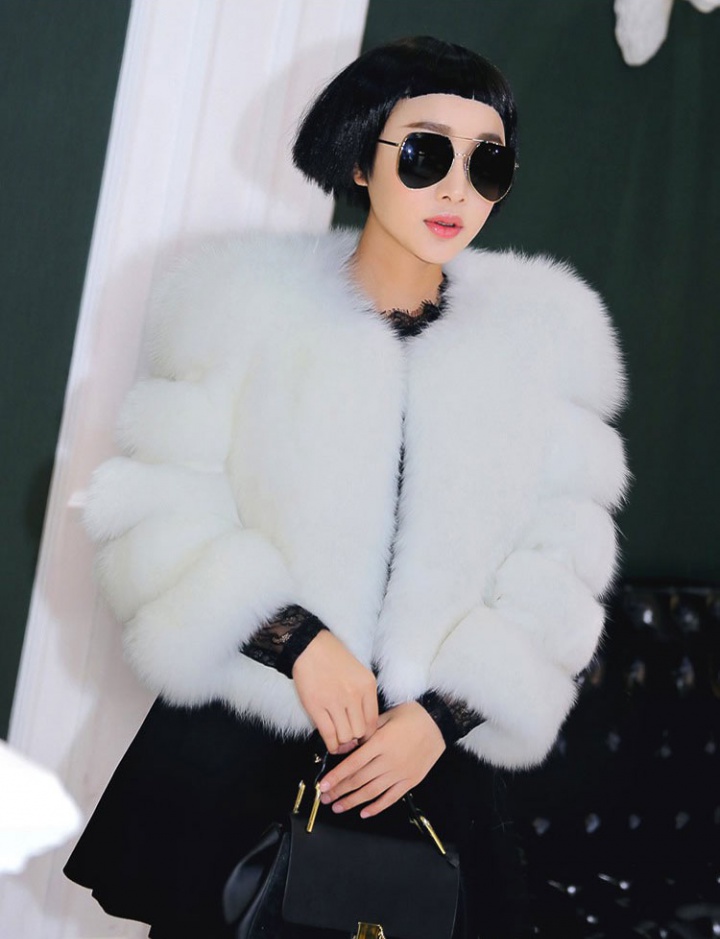 Imitation of fox autumn and winter fur coat short coat