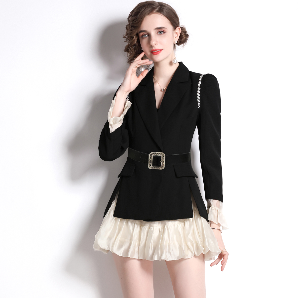France style business suit skirt 2pcs set for women