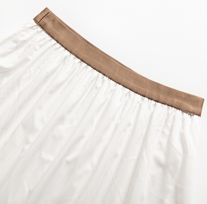 Pleated autumn and winter skirt drape long long dress