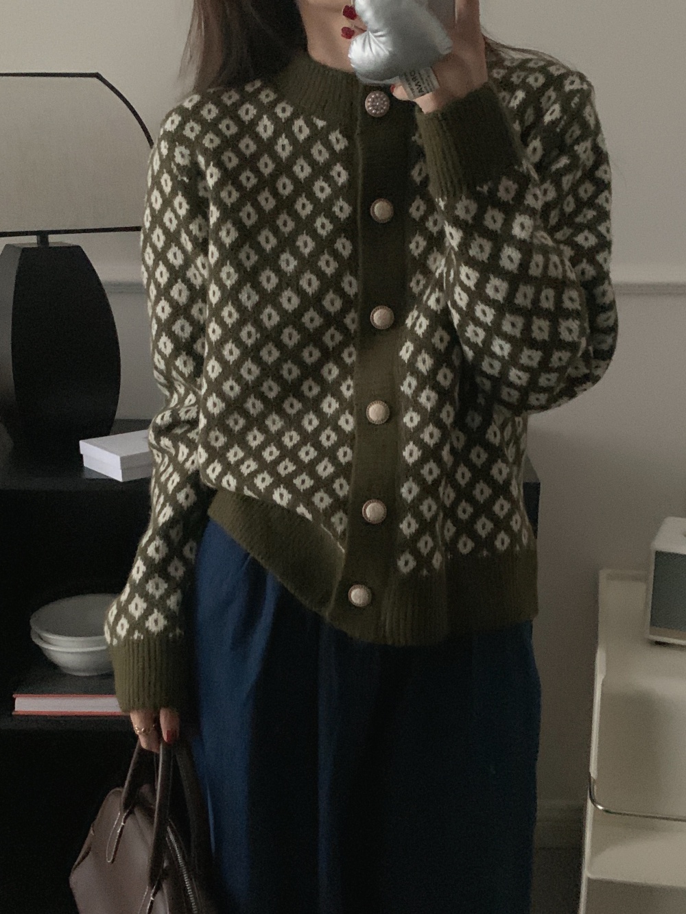 Korean style France style coat single-breasted cardigan