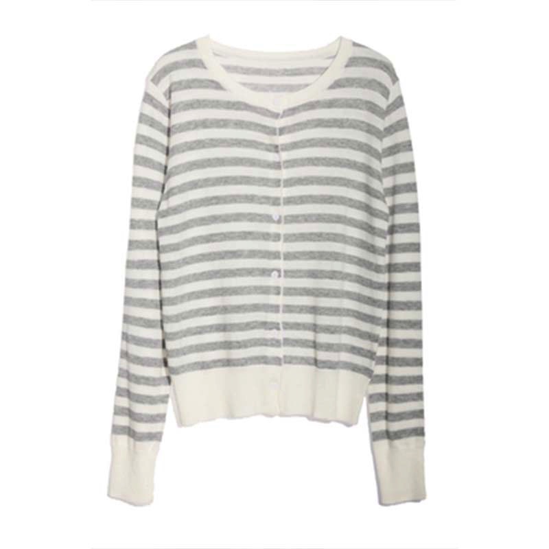 Knitted loose tops autumn France style cardigan for women