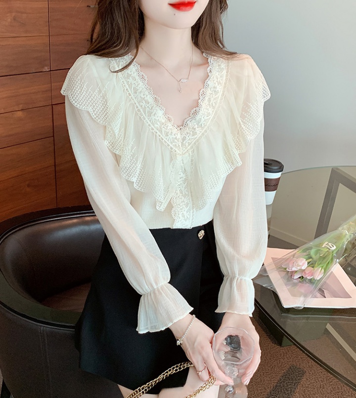 Korean style beautiful bottoming shirt slim shirt for women
