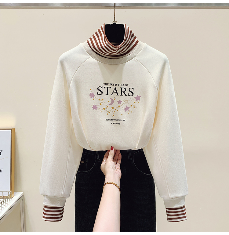 Loose hoodie autumn and winter coat for women