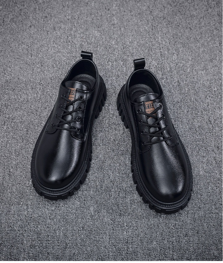 British style short boots leather shoes for men