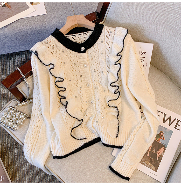 France style sweater knitted cardigan for women