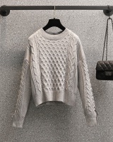 Slim autumn and winter fat fashion sweater for women