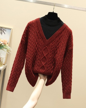 Slim autumn and winter long sleeve sweater for women