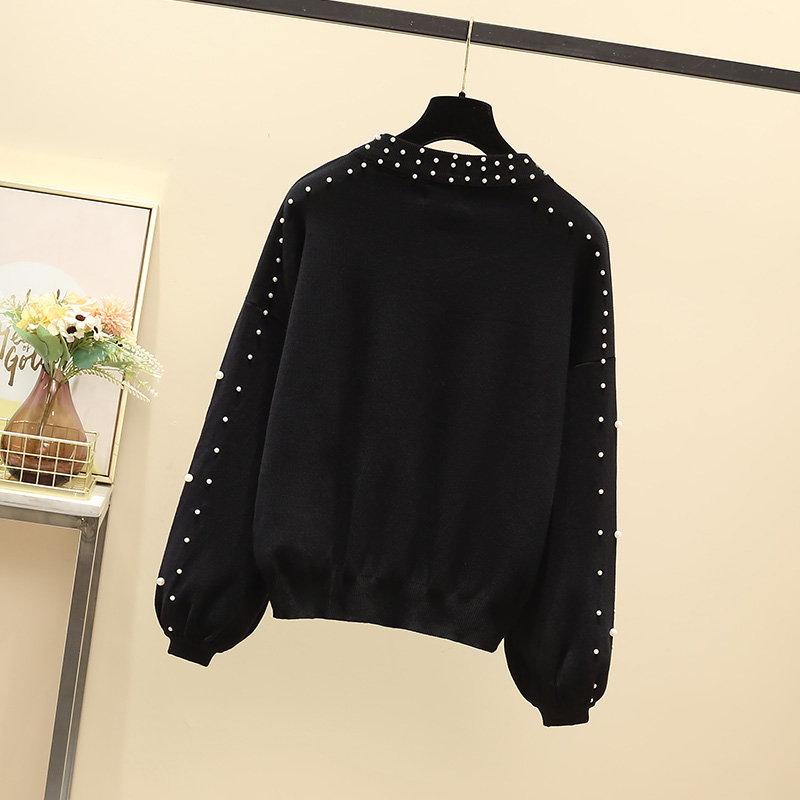 Fashion long sleeve temperament fat sweater for women