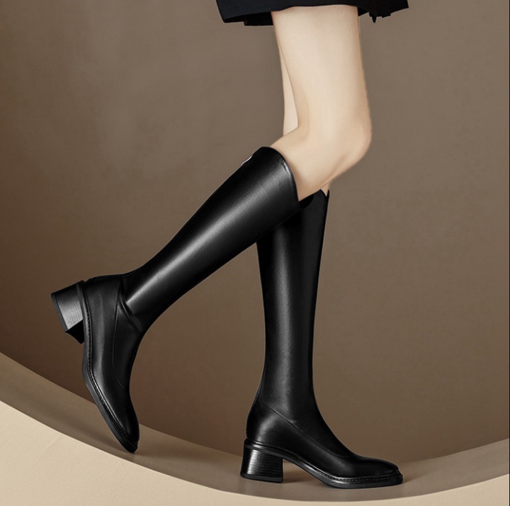 All-match large yard thigh boots simple not exceed knee boots
