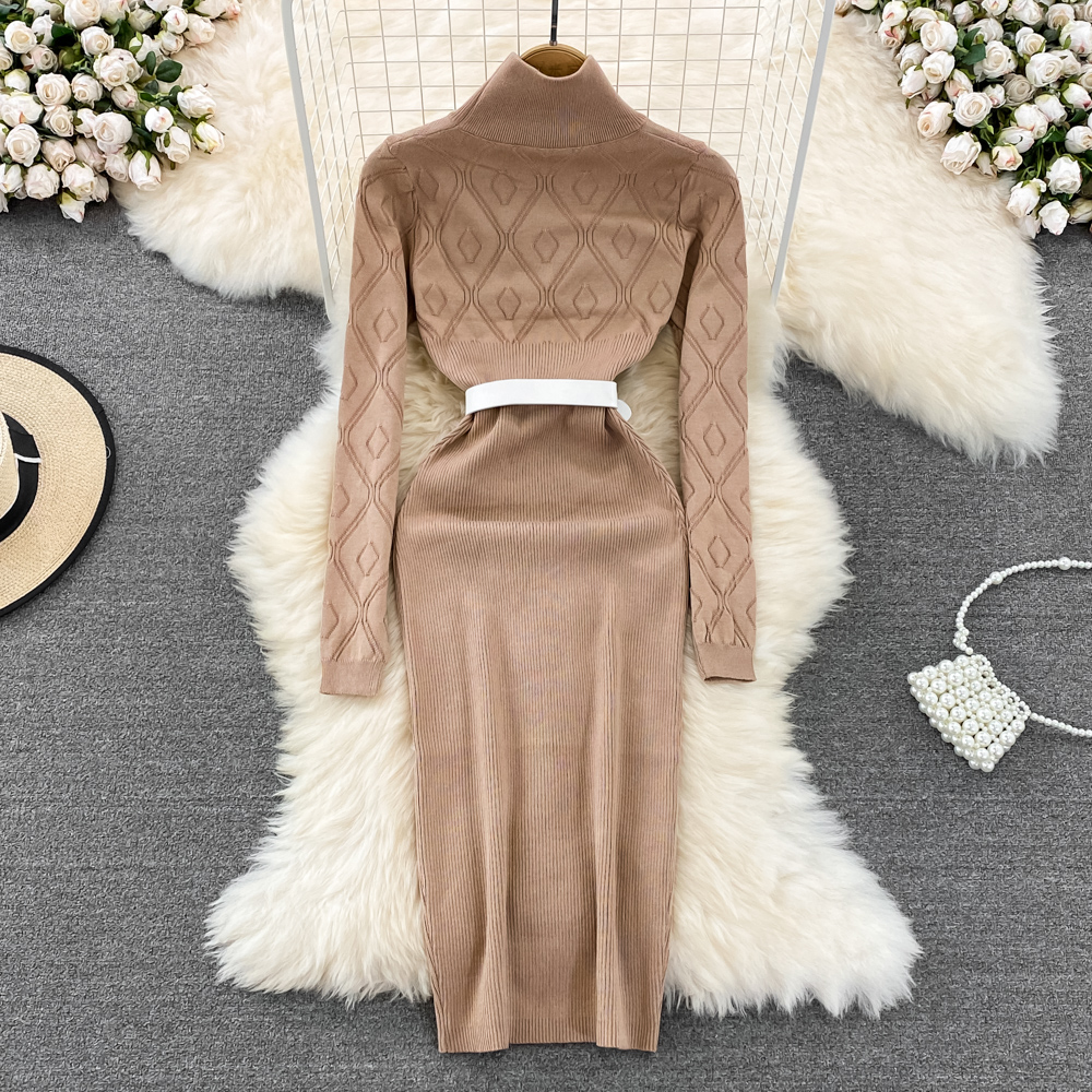Package hip bottoming sweater autumn and winter dress