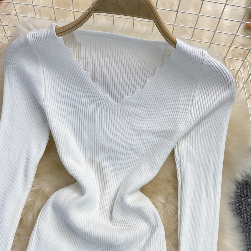 Spring bottoming shirt slim sweater for women