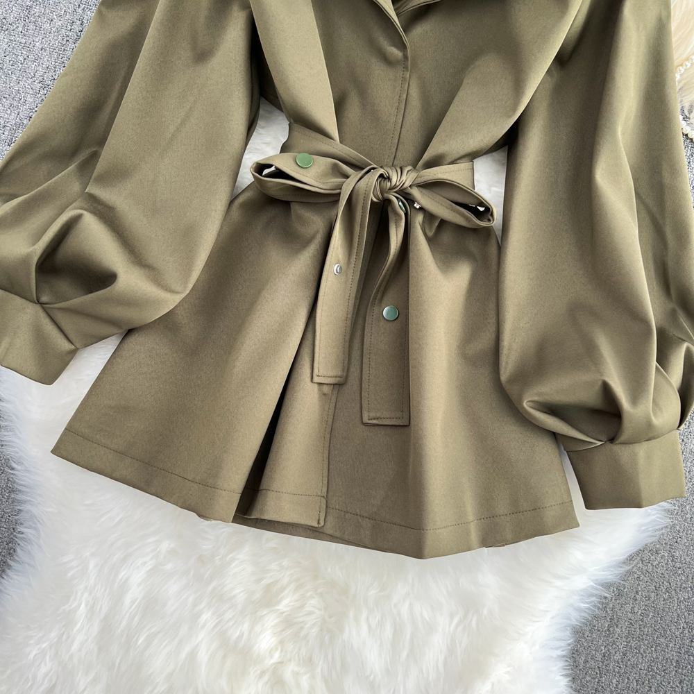 Short autumn and winter overcoat British style coat for women